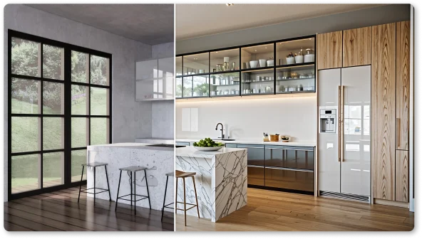 AI room design, From 3D snapshots to Perspective Instantly