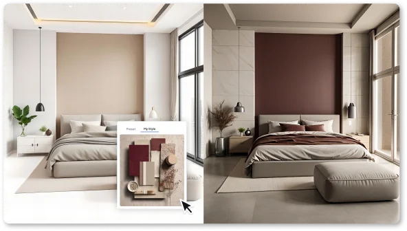 AI room design, Explore More Options, Faster